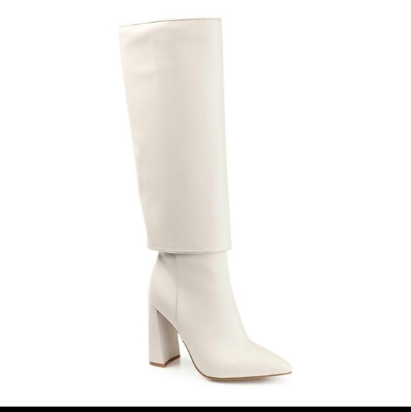 Journee Vegan Leather Boots - Picture 1 of 6